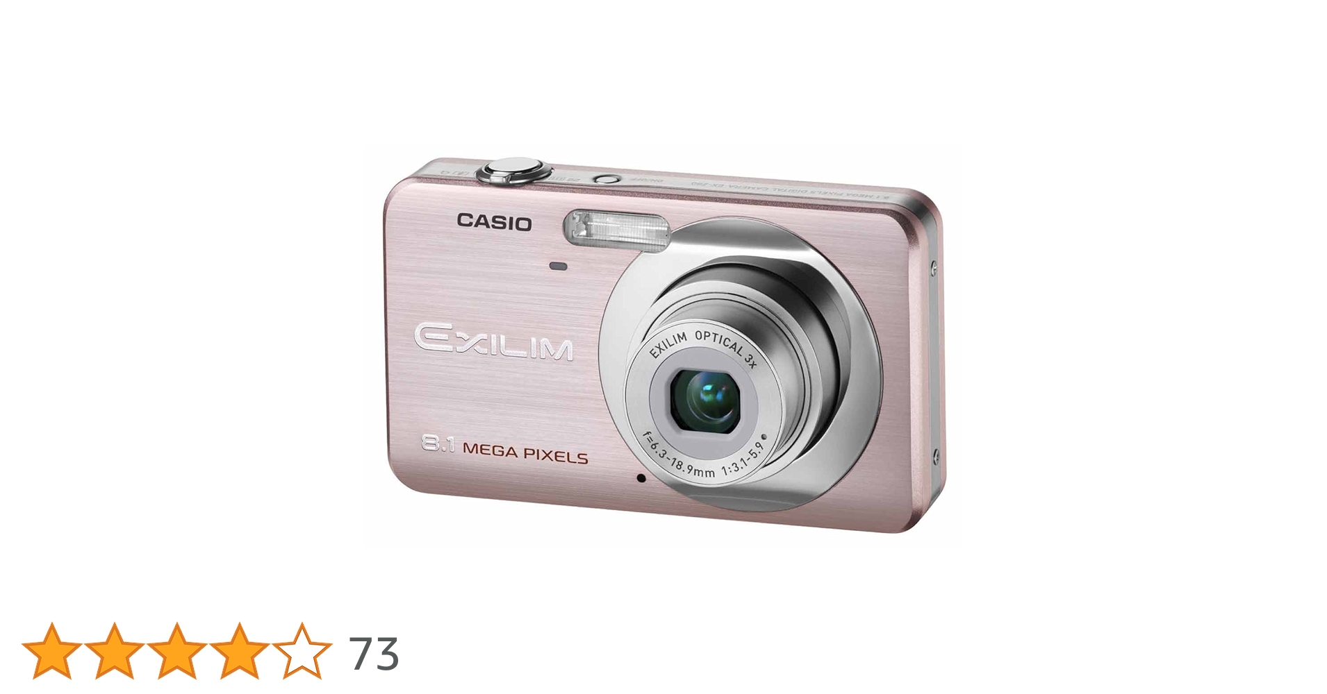 Casio EXILIM EX-Z80 PK Digital Camera 8MP 3x Optical Zoom 2.6 Inch